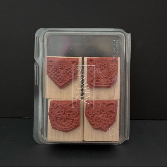 Stampin’ up! 4 pcs 1996 GARDEN ANGELS wood stamps - Picture 4 of 4